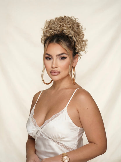 Curly Hair Bun